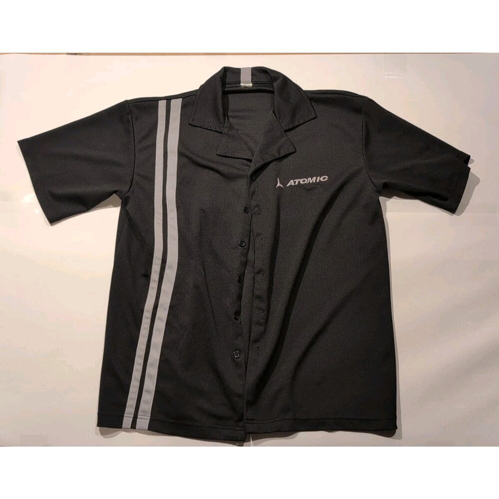 Atomic Ski Bowling Shirt - Black/Grey - Button Up